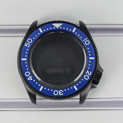38mm Ceramic Bezel Watch Case For Nh35 Nh36 4R36 For Mod Skx Sapphire Glass