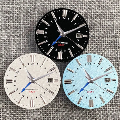33.5mm Dial Luminous Mark fit GS Model Vintage Style NH34A Movement Watch