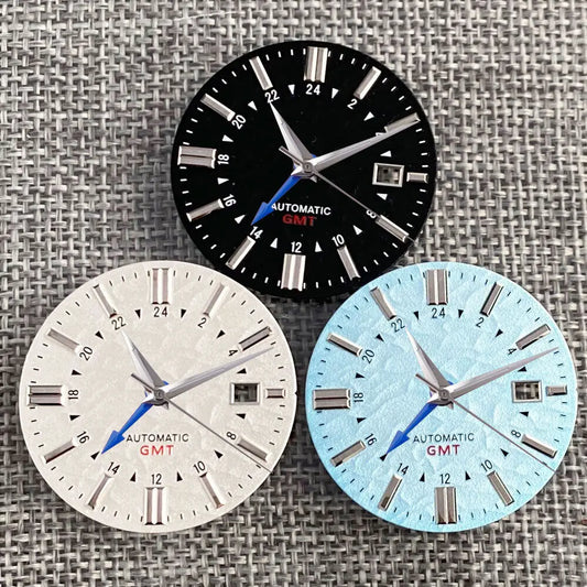 33.5mm Dial Luminous Mark fit GS Model Vintage Style NH34A Movement Watch
