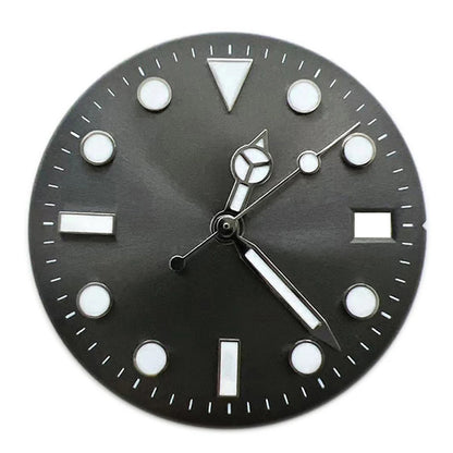 29mm Multicolor Watch Dial + Watch Hands for NH35 Movement Blue/Green Luminous
