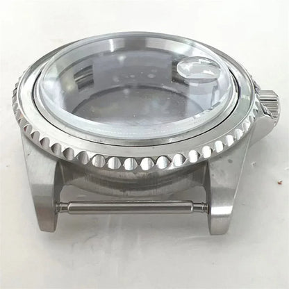 40MM Stainless Watch Case Aluminum Bezel Sapphire for 8215/8200/8205/2813/3804
