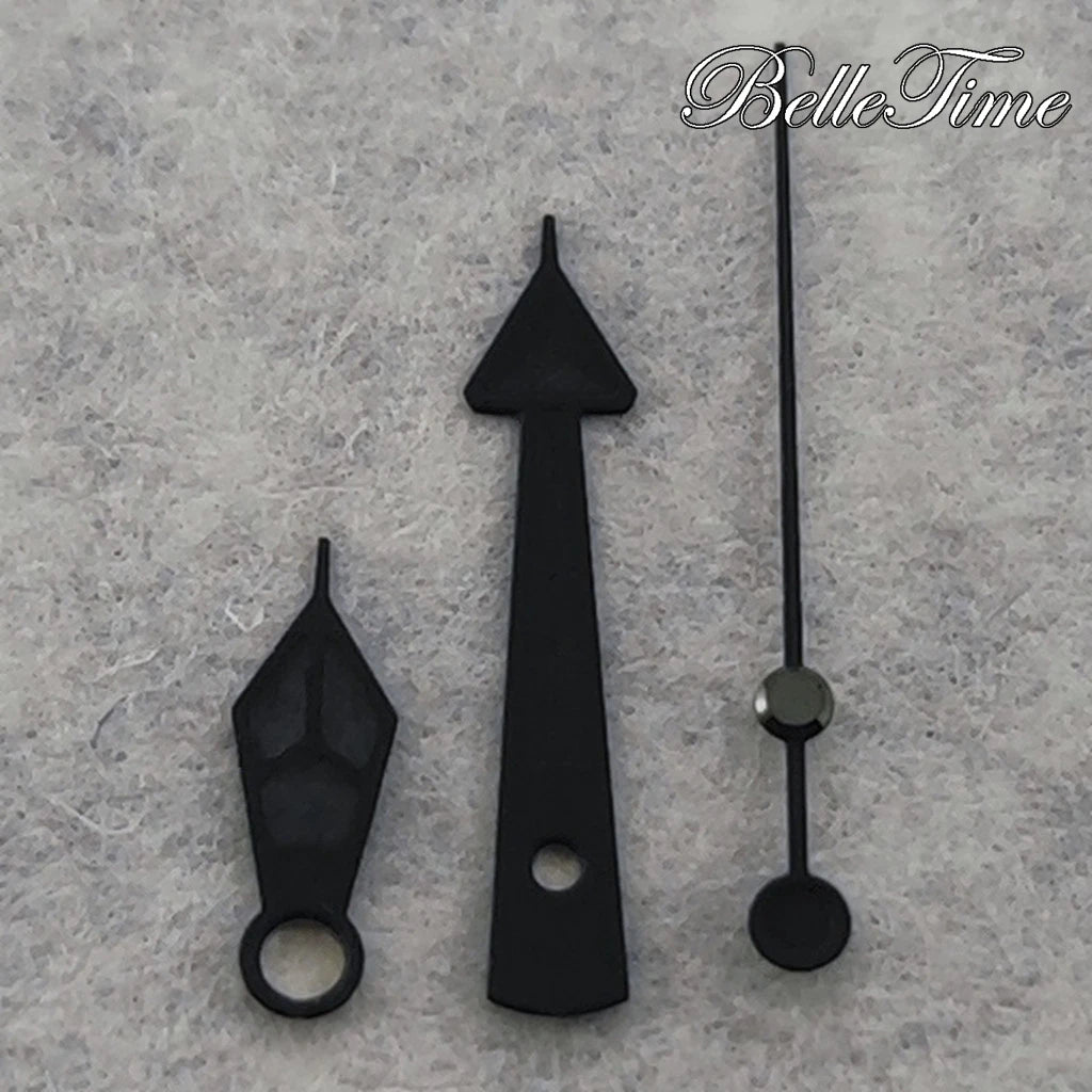 Modified Black Grey Watch Hands with Luminous For NH34/NH35/NH36/4R/7S Movement