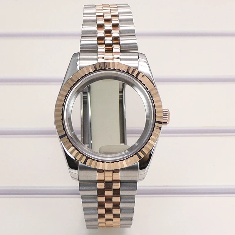 36/39mm Watch Cases Set Sapphire Glass For NH35 NH36 NH34 NH70 8215 Datejust