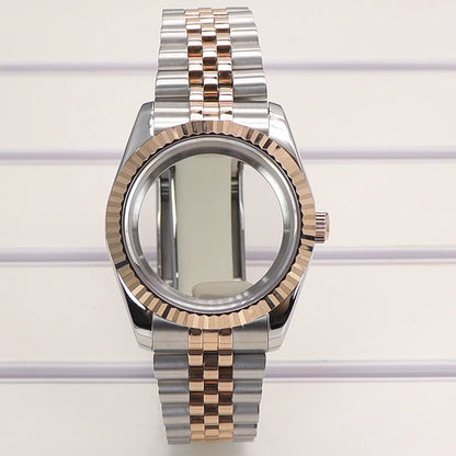 36/39mm Watch Cases Set Sapphire Glass For NH35 NH36 NH34 NH70 8215 Datejust