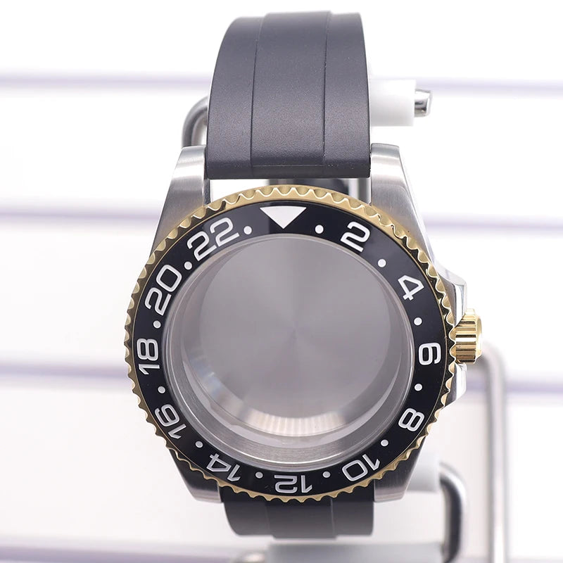 40mm Watch Case Set For GMT SUB Yacht NH34 NH35 NH36 NH39 8215 Eta2824 PT5000