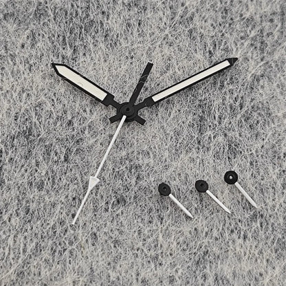 Modified 6 Hands Black White with Green Luminous Watch Hands for VK63 Movement