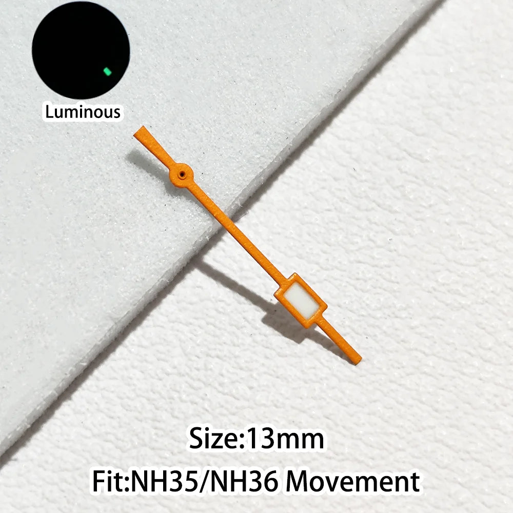 Green/Blue Green Luminous Watch Hands Fit NH35 NH36 Personalized Second Hand