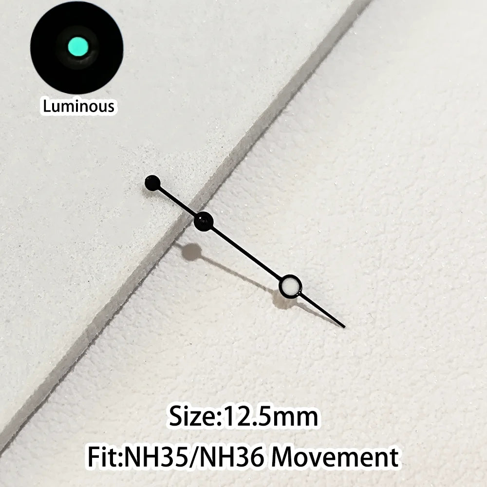 Green/Blue Green Luminous Watch Hands Fit NH35 NH36 Personalized Second Hand
