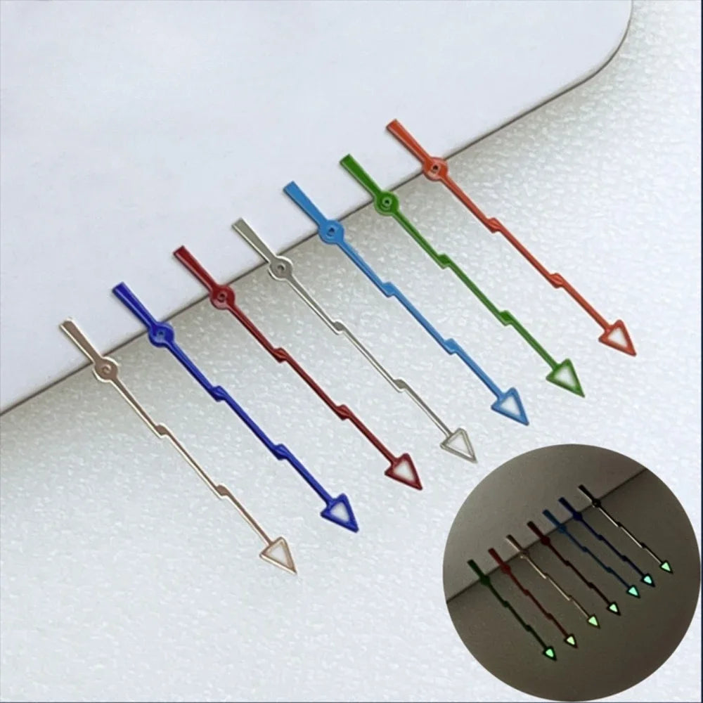 7 Colors Lightning Watch Hands Pointer Green Luminous Second Hands for NH36/4R36