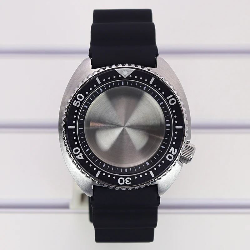 45mm Rubber Strap Sapphire Glass For NH35 NH36 NH34 NH38 4R36 fit 28.5mm Dial