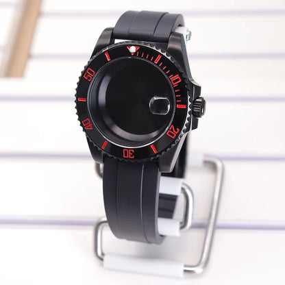 40mm SUB Diving Watch Case Strap For NH35 NH36 NH34 8215 Eta 2824 28.5mm Dial