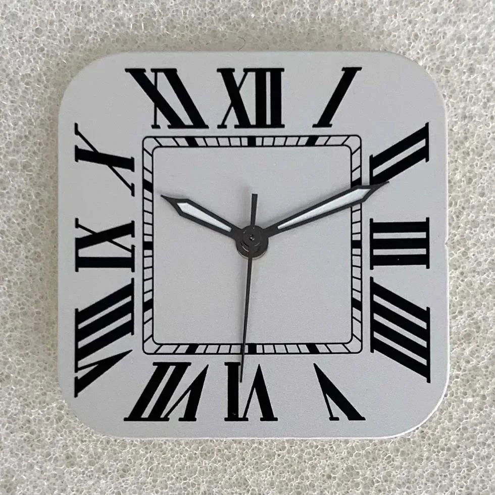 38mm 316L Stainless Steel Square Watch  Case Set for NH36 4R36 Movement