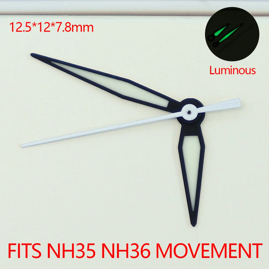 Modified C3 Green Bright Luminous Hand  Watch Hands For NH35 NH36 Movement