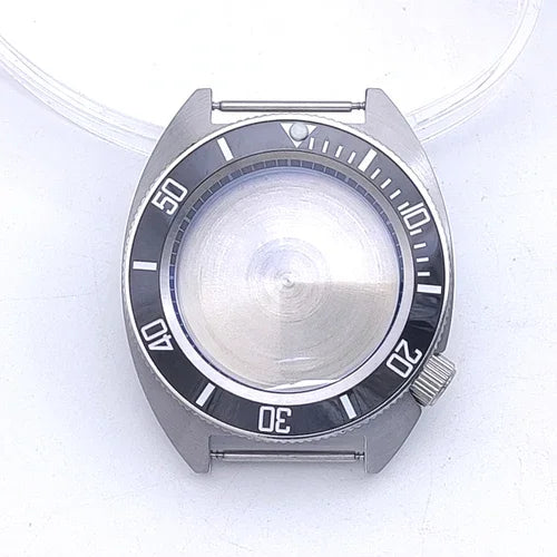40mm Watch Case with Ceramic Bezel Shadow Ring Sapphire Crystal for NH35/NH36/4R