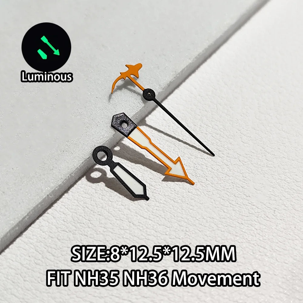 Watch Hands Luminous Suitable For NH35 NH36 Movement Personalized Second Hand