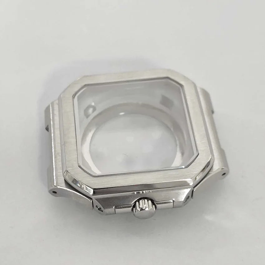 42mm Sapphire Watch Case Strap for NH35/H36 4R Square Case Fit 29.5MM Dial