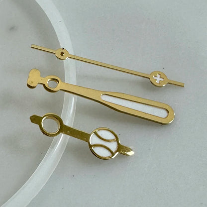 Modified Polished Pattern Green Luminous Watch Hands for NH35/NH36/4R/7S