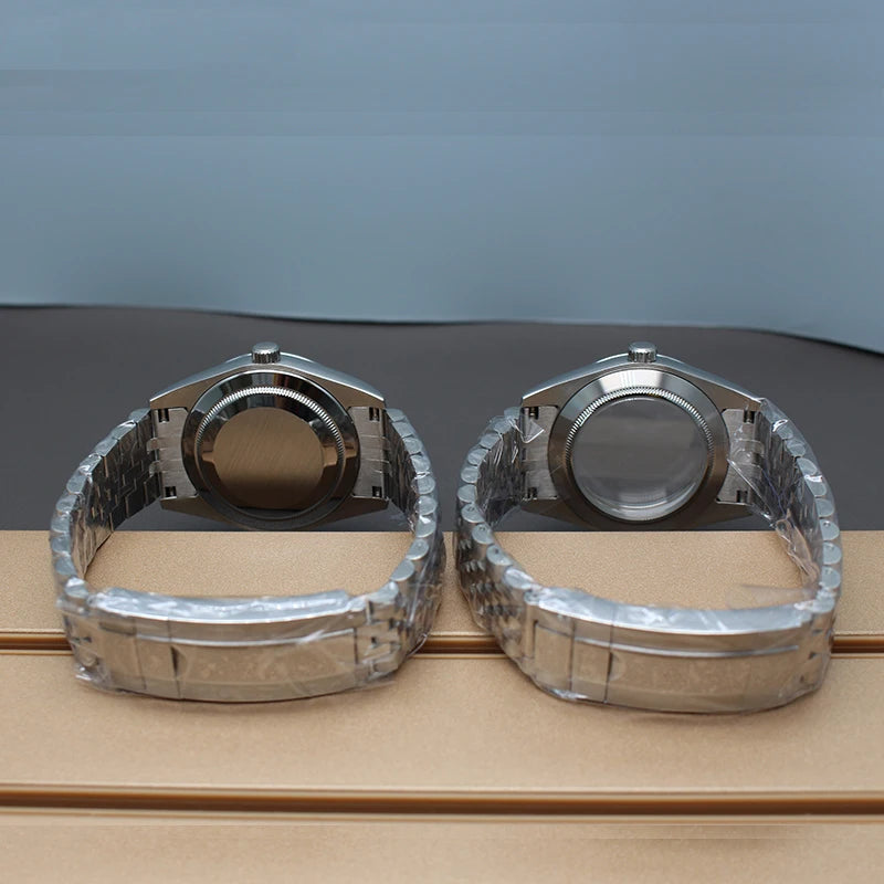 36/40mm Watch Case Sapphire Crystal For Nh35 NH36 Miyota 8215 28.5mm Dial Oyster