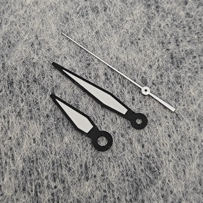 Modified 3-Hands White Second Hand Pilot Watch Hands for 2824 2813 2836 Movement