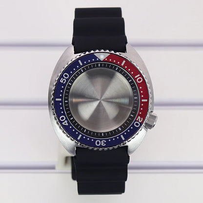 45mm Steel Watch Case Sapphire Glass For Mod skx big Abalone NH35 NH36 NH38