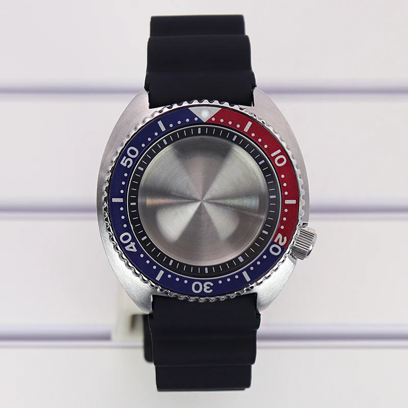 45mm Rubber Strap Sapphire Glass For NH35 NH36 NH34 NH38 4R36 fit 28.5mm Dial