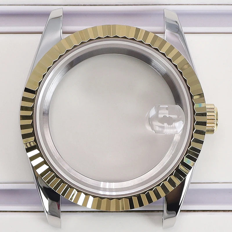 36/39mm Watch Cases Set Sapphire Glass For NH35 NH36 NH34 NH70 8215 Datejust