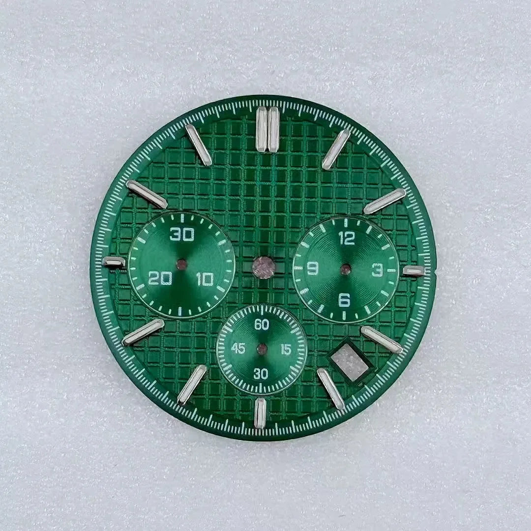 31.8mm Mechanical Timer Watch Dial And Hands Suitable For VK63 Quartz Movement