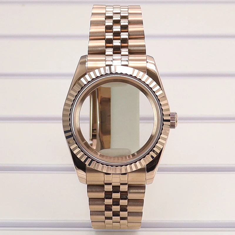 36/39mm Watch Cases Set Sapphire Glass For NH35 NH36 NH34 NH70 8215 Datejust