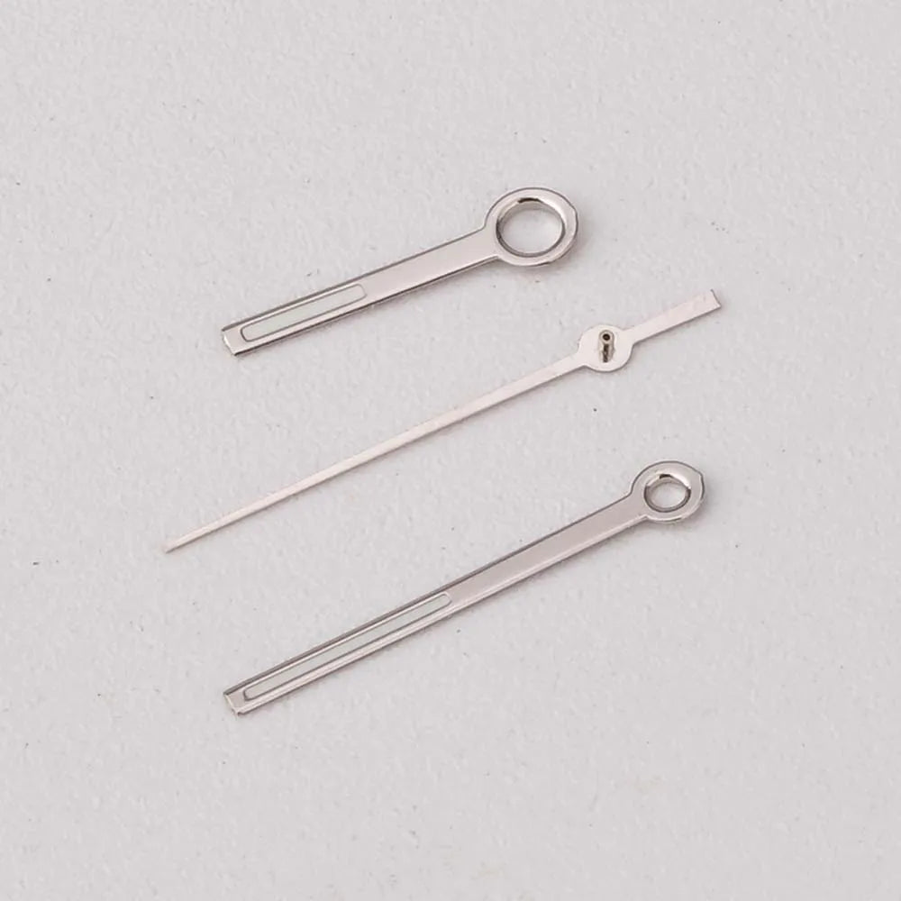 Simple Watch Hands With Green Luminous for NH35/NH36/4R/7S Movement