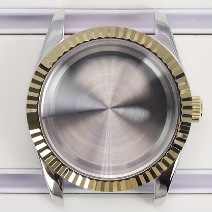 36/39mm Watch Cases Set Sapphire Glass For NH35 NH36 NH34 NH70 8215 Datejust