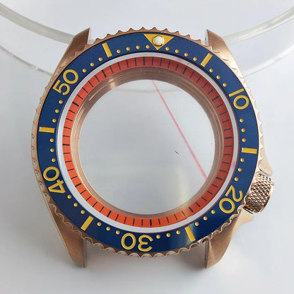 Plane Sapphire Glass Ceramic Bezel Stainless Steel Watch Case Fit NH 35 NH36 Movement High End Waterproof Watch Case