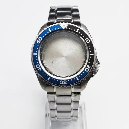 42mm Watch Case+ Strap Set SKX007 Case with Chapter Ring Sapphire for NH35 NH36