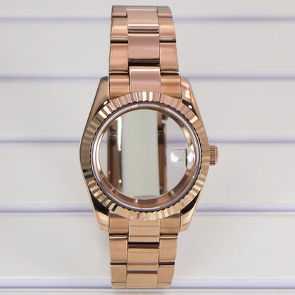 36/39mm Watch Cases Set Sapphire Glass For NH35 NH36 NH34 NH70 8215 Datejust
