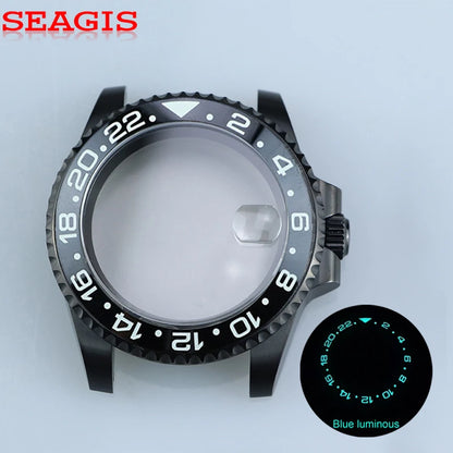 40.5mm IPB Stainless Steel Case Sapphire Glass fit NH35 Carbon Fiber Bezel