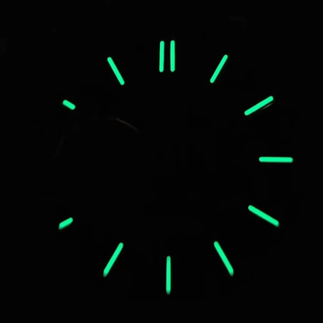 28.5mm Watch Dial Geometric Shapes Texture with Green Luminous for NH38 Movement
