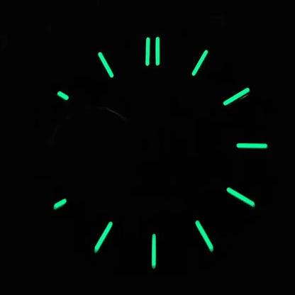 28.5mm Watch Dial Geometric Shapes Texture with Green Luminous for NH38 Movement