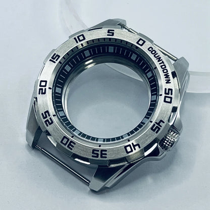 44MM Watch Case For NH35A/NH36 Movement Replacement Parts Stainless Steel Mechanical Watch Case For NH35A/NH36 Movement Case