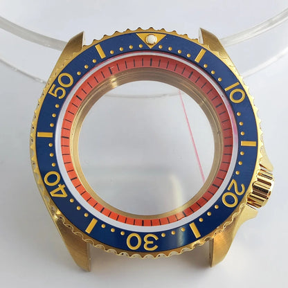 Plane Sapphire Glass Ceramic Bezel Stainless Steel Watch Case Fit NH 35 NH36 Movement High End Waterproof Watch Case