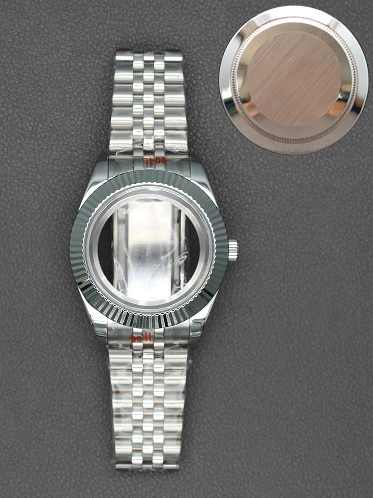 36/40mm Watch Case Sapphire Glass For nh35 nh36 Miyota 8215 28.5mm Dial Datejust