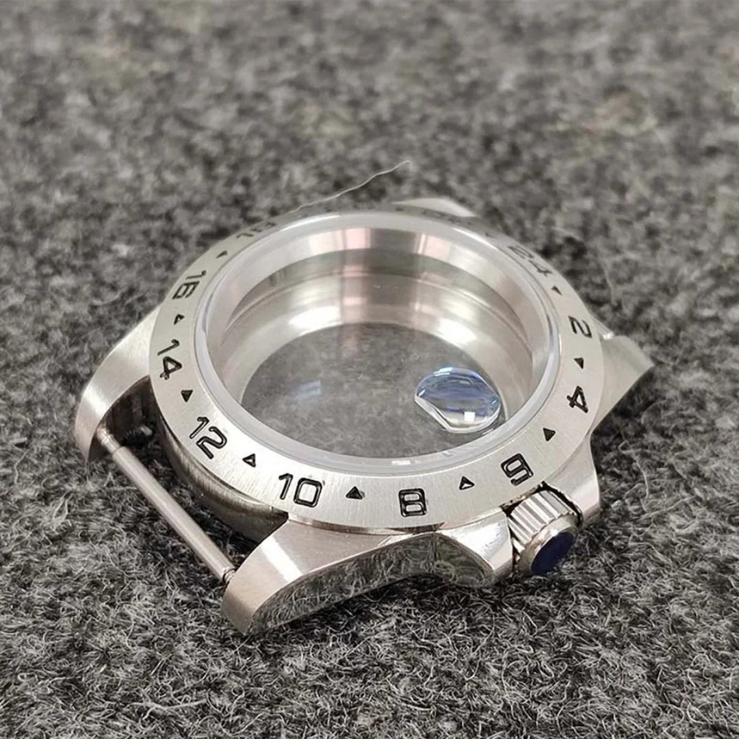 39mm 5ATM Waterproof GMT 24 Hours Classic Retro Watch Case for NH34/NH35/NH36