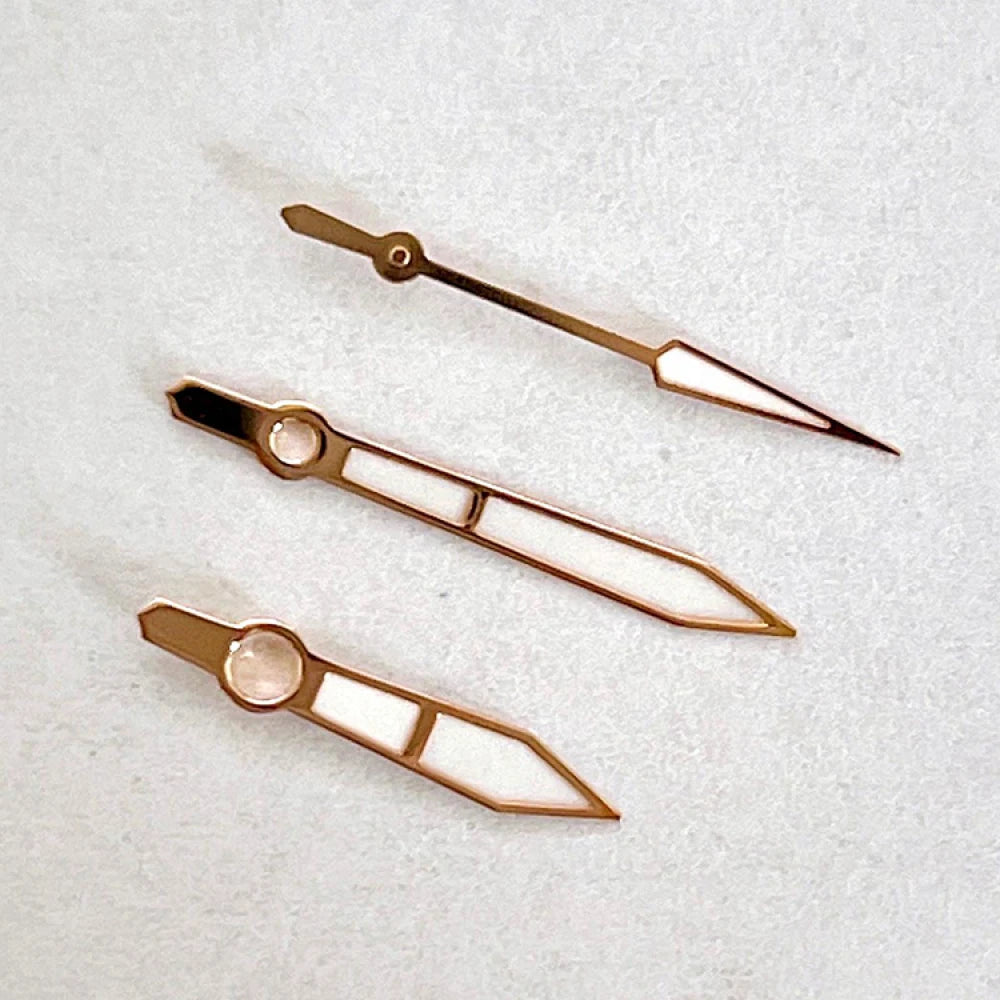 Gold/Rose/Silver Watch Hands Pointers With Green Luminous for NH35/NH36/4R/7S