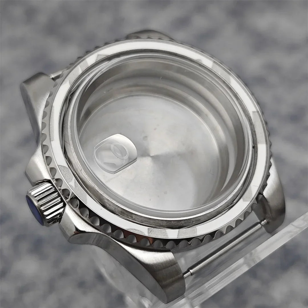 40mm Steel Watch Case for NH35/8215/GD2813/GD3804 with Movement Spacer Ring