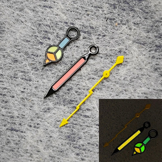 Coloured Watch Hands with Luminous for NH35/NH36/4R/7S Movement