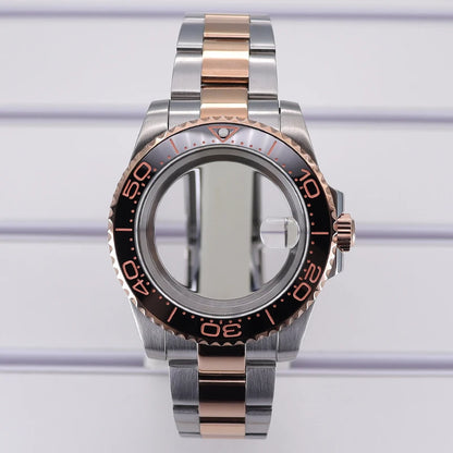 40mm Cases For NH35 NH34 NH36 NH38 NH70 Miyota8215 Eta2824 Unidirectional Bezel