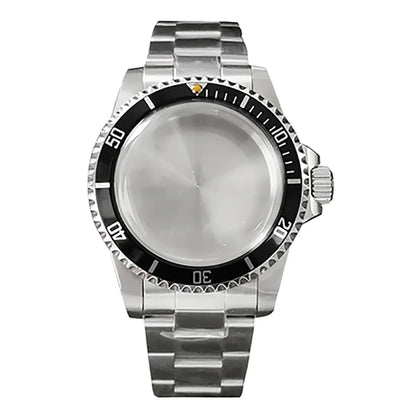39.5MM Watch Case + Strap for NH35/NH36 Stainless Steel Vintage Cases Watchband