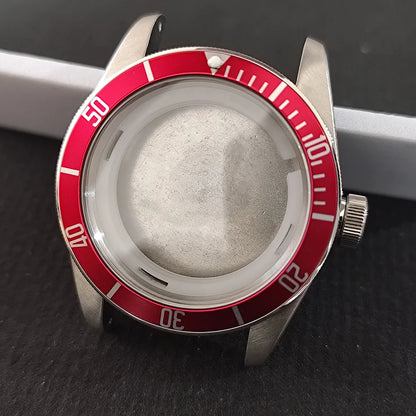 41mm For 8215 Watch Stainless Steel Case For 39.5mm Bezel Sapphire Glass Cases