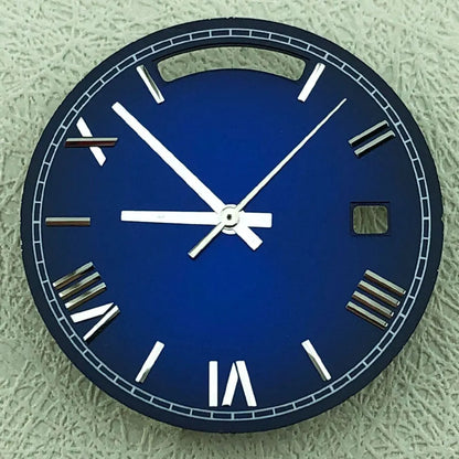 Modified 31mm Calendar Roman Numeral Multicolor Watch Dial For 8285 Movement
