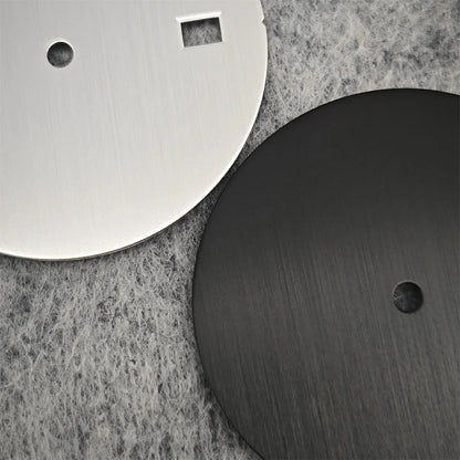 30.5mm Solid Color Watch Dial for NH35 Movement Vertical Pattern Modified