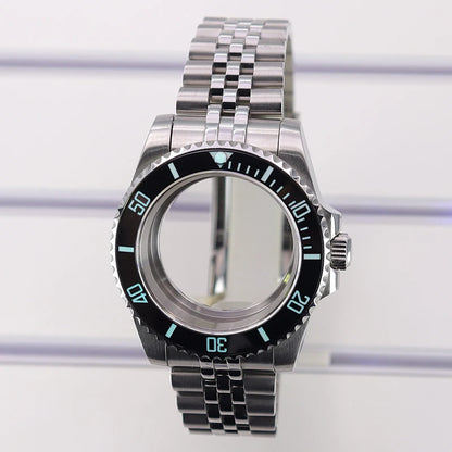 40mm Watch Case For Nh35 Nh36 Nh38 4R36 Miyota8215 Eta2824 C3 Luminous Bezel Sub