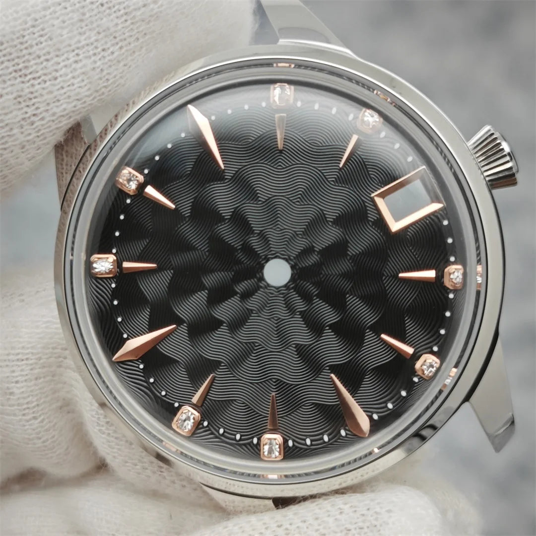 33mm Bubble Crystal Women's Cocktail Steel Watch Case for NH35/NH36/4R35A/4R36A